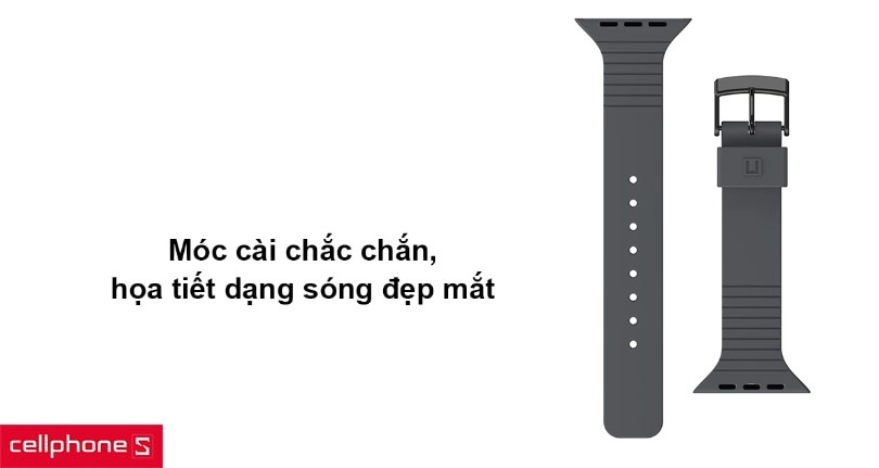 Móc cài chắc chắn, họa tiết dạng sóng đẹp mắt