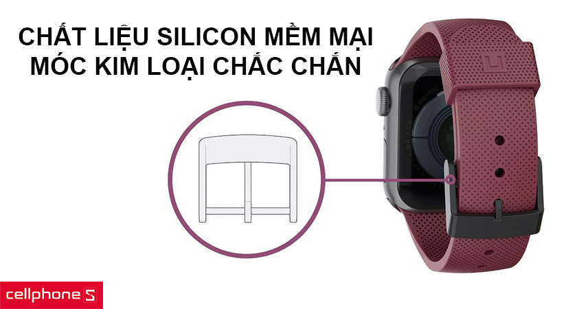 Chất liệu silicon mềm mại, móc kim loại chắc chắn