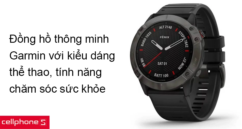 Garmin – đồng hồ thông minh với kiểu dáng thể thao năng động và thời trang