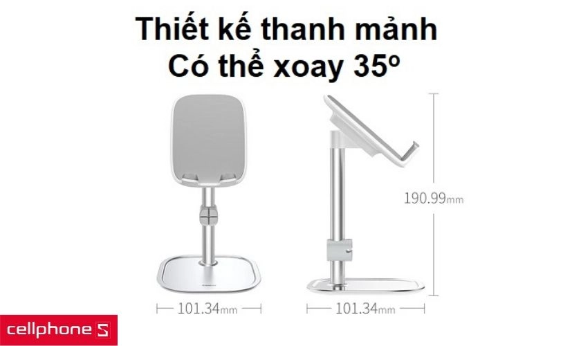 Thiết kế thanh mảng, sang trọng cùng khả năng xoay 35 độ