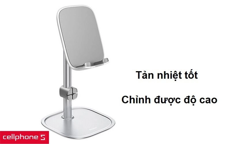 Tản nhiệt tốt và có thể điều chỉnh độ cao của giá đỡ