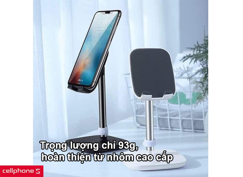 Trọng lượng chỉ 93g, hoàn thiện từ nhôm cao cấp