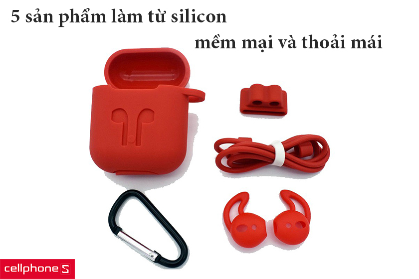 Tất cả đều được làm từ chất liệu silicon cho sự mềm mại và thoải mái khi sử dụng