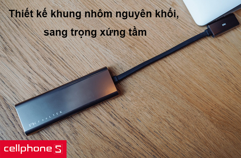 Thiết kế khung nhôm nguyên khối, sang trọng xứng tầm