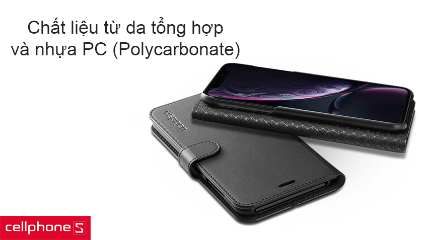 Chất liệu da tổng hợp và nhựa PC bền bỉ