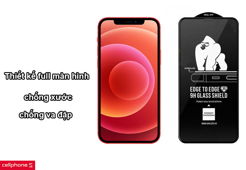 Trang bị khả năng chống nhìn trộm với góc nghiêng 30 độ