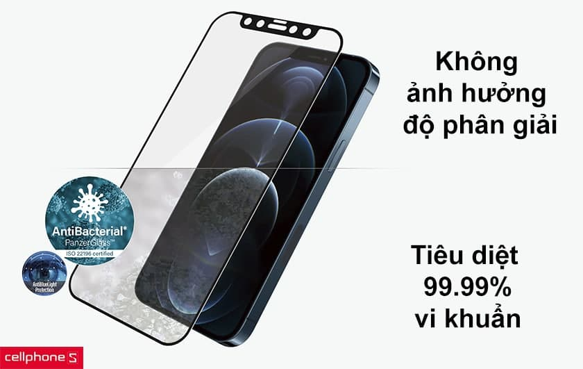 Không ảnh hưởng độ phân giải, tiêu diệt 99.99% vi khuẩn