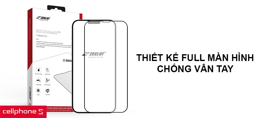 Sử dụng công nghệ Solid Sleek chống vân tay, thiết kế full màn hình