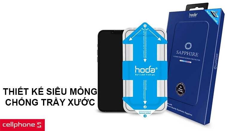 Độ trong suốt cao, công nghệ Nano chống bám vân tay tiên tiến