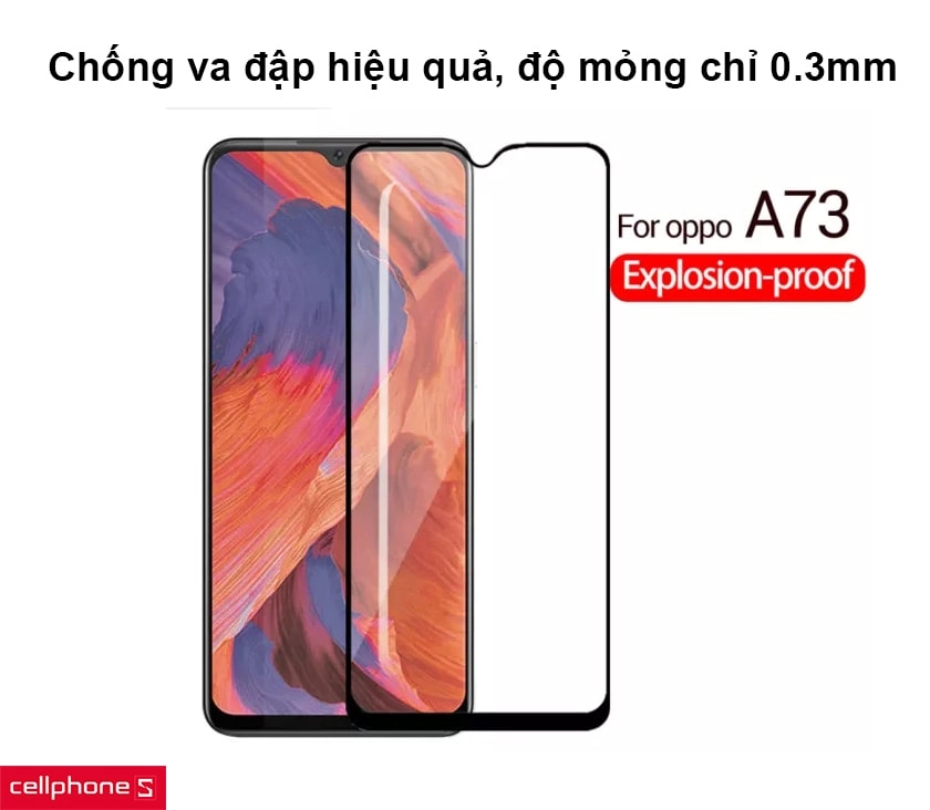 Chống va đập hiệu quả, độ mỏng chỉ 0.3mm