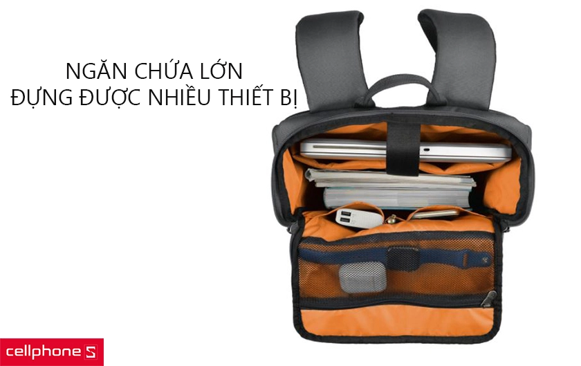 Ngăn chứa lớn, đựng được nhiều thiết bị