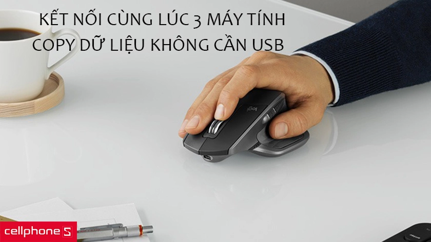 Kết hợp cùng lúc 3 máy tính, hoạt động tốt trên nhiều bề mặt