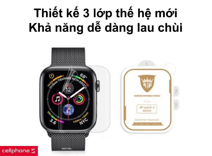 Thiết kế 3 lớp thế hệ mới cùng khả năng dễ dàng lau chùi