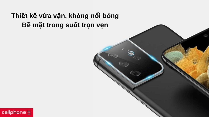 Thiết kế siêu mỏng và vừa vặn cùng độ trong suốt tuyệt đối