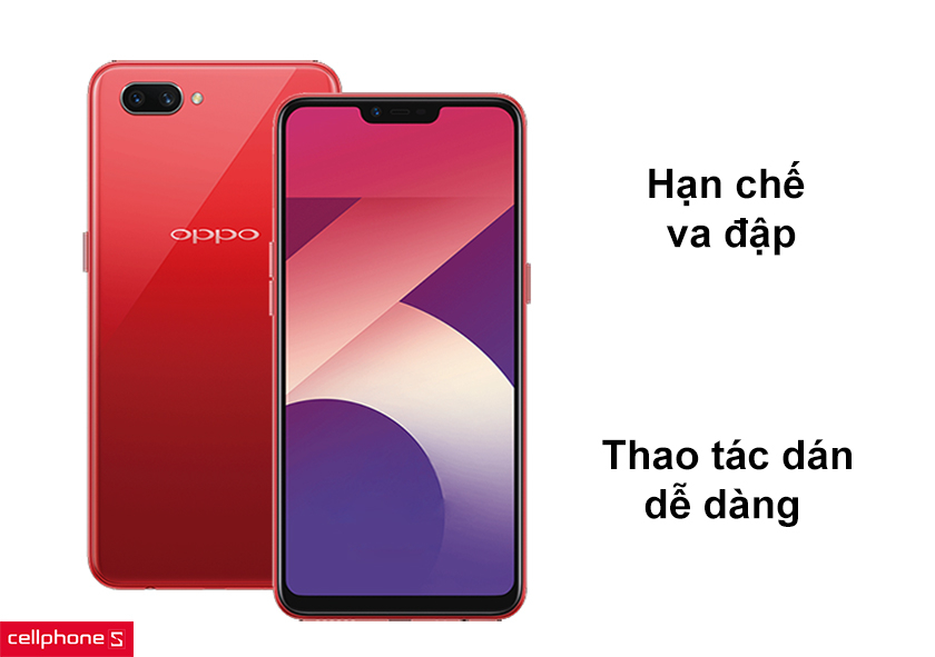 Hạn chế va đập, thao tác dán dễ dàng