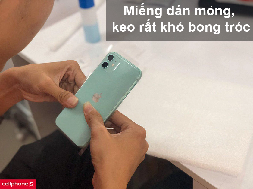 Miếng dán mỏng, keo chất lượng cao rất khó bong tróc