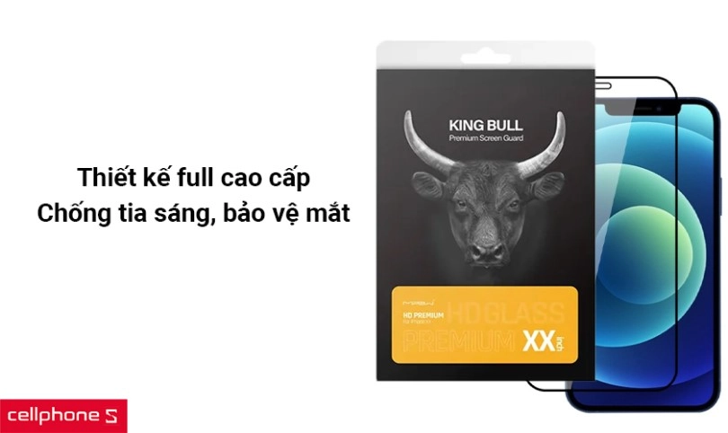 Dán cường lực nhám iPhone 13/13 Pro Mipow Premium Matte