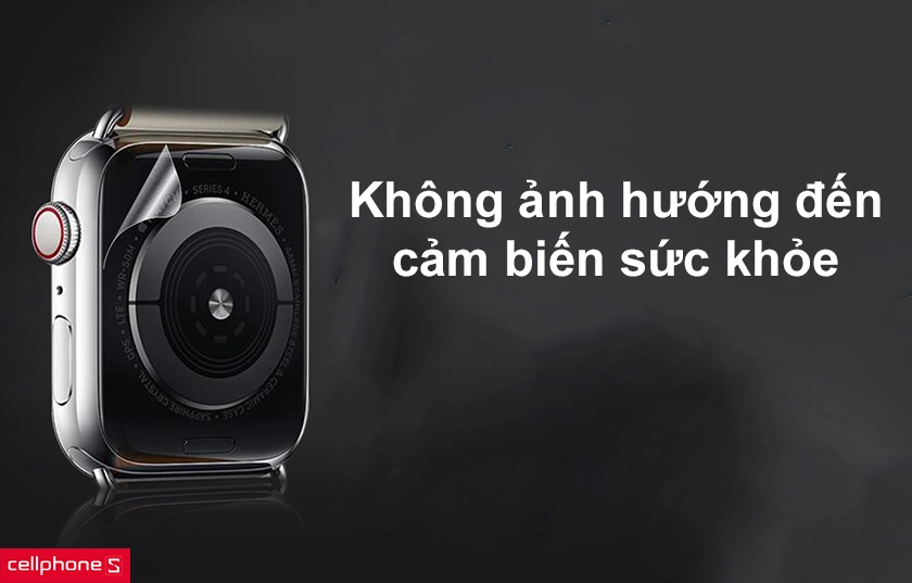 Không ảnh hướng đến các cảm biến sức khỏe trên Apple Watch 42mm