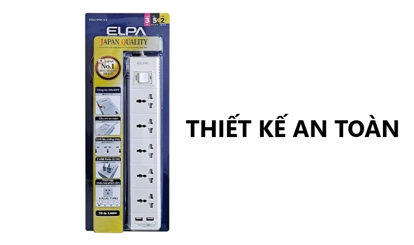 An toàn bởi hệ thống, dây dài 5m