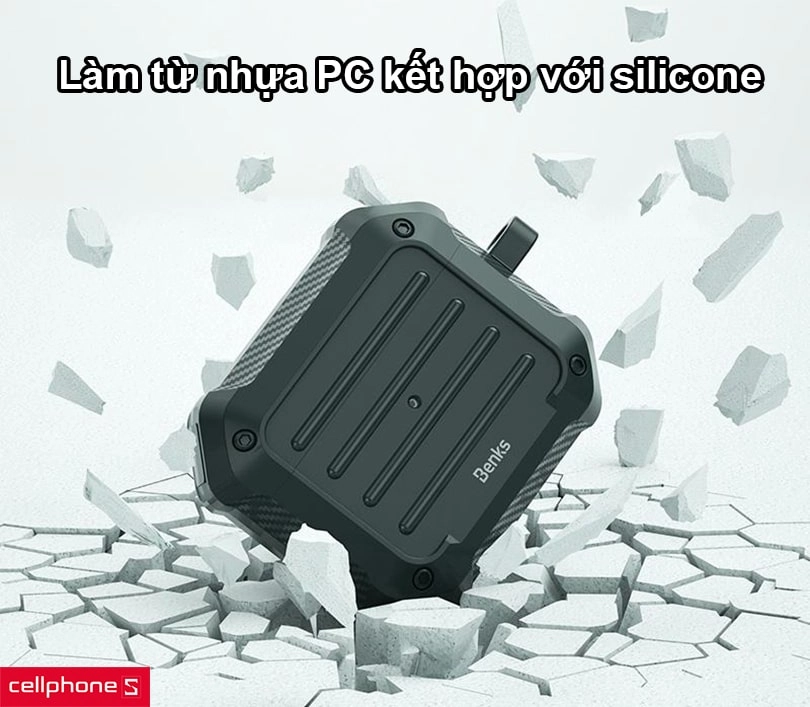 Hộp đựng tai nghe AirPods 3 Benks SuitCase Protective TPU