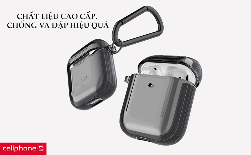 Hộp đựng tai nghe AirPods Pro Raptic Clear Case
