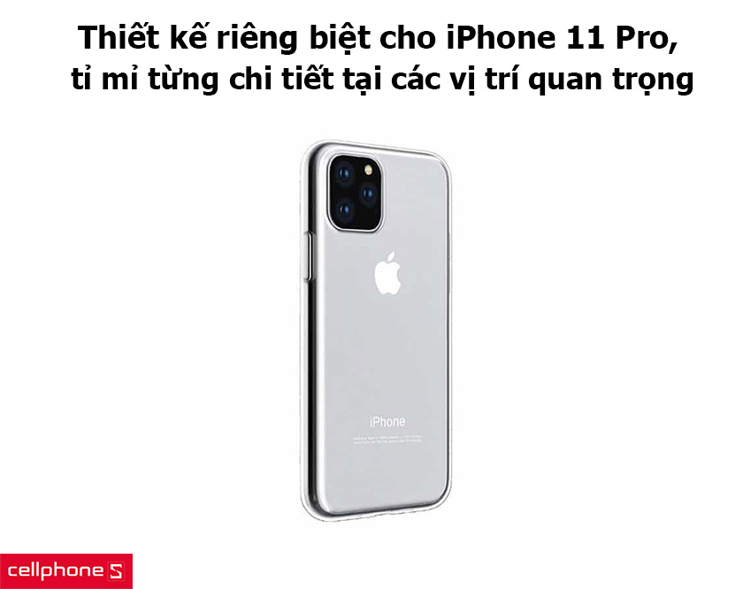 Thiết kế riêng biệt cho iPhone 11 Pro, tỉ mỉ từng chi tiết