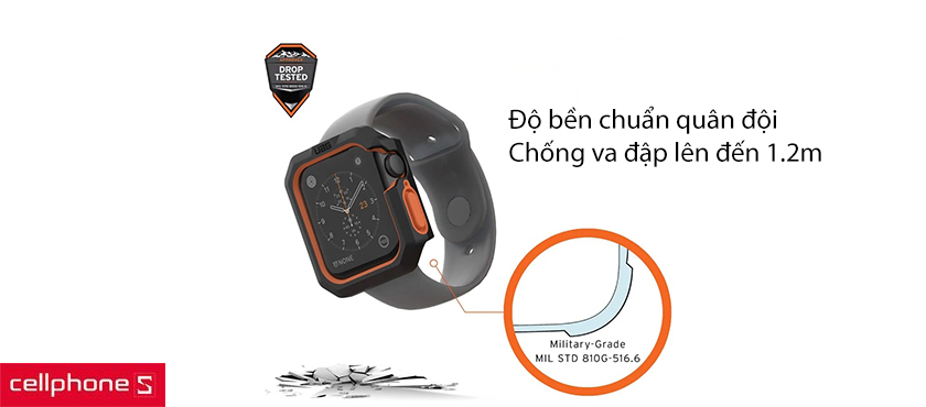 Độ bền chuẩn quân đội cho khả năng chống rơi và va chạm