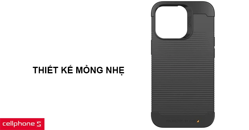 Thiết kế mỏng nhẹ, trang bị một lớp kháng khuẩn