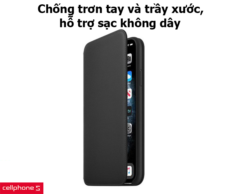 Chống trơn tay và trầy xước, hỗ trợ sạc không dây
