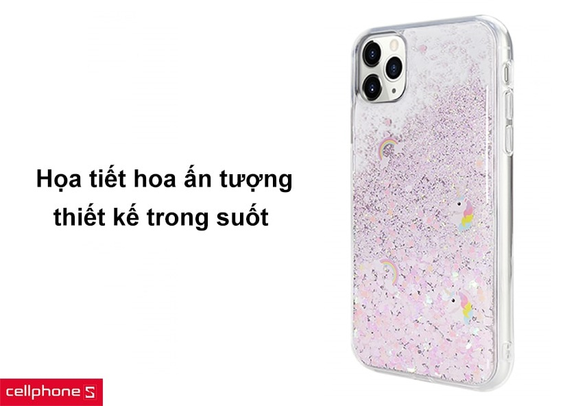 Họa tiết hoa ấn tượng, thiết kế trong suốt