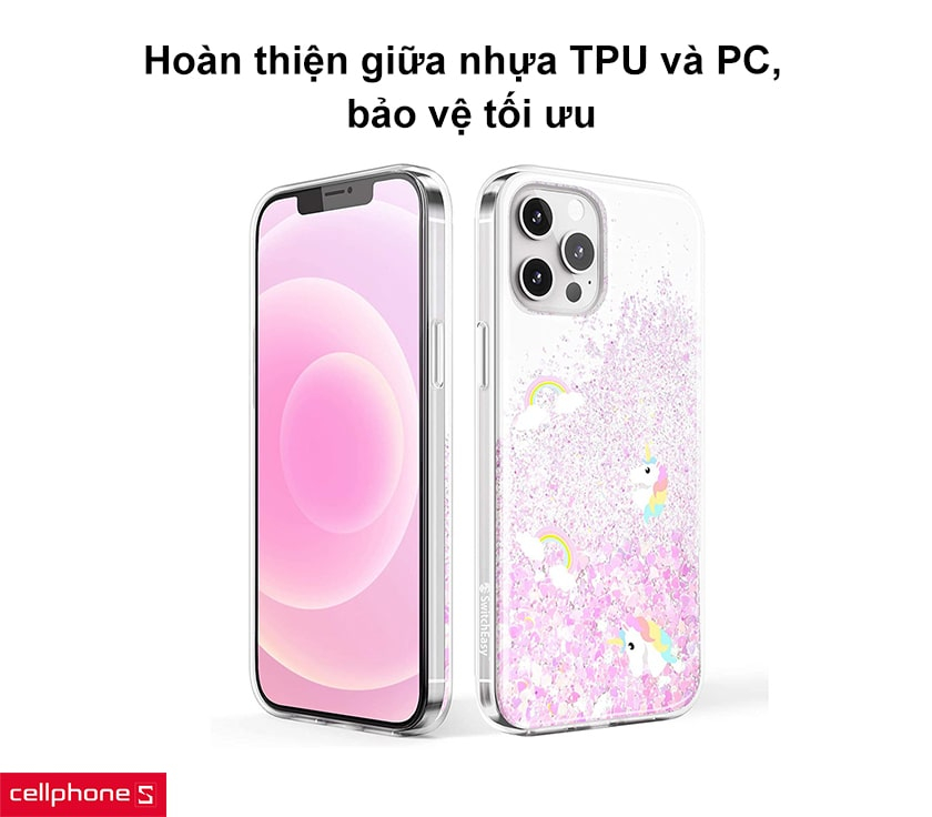 Hoàn thiện kết hợp giữa nhựa TPU và PC, bảo vệ tối ưu