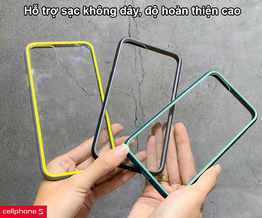 Hoàn thiện từ hai lớp vật liệu nhựa PC và viền nhựa PU