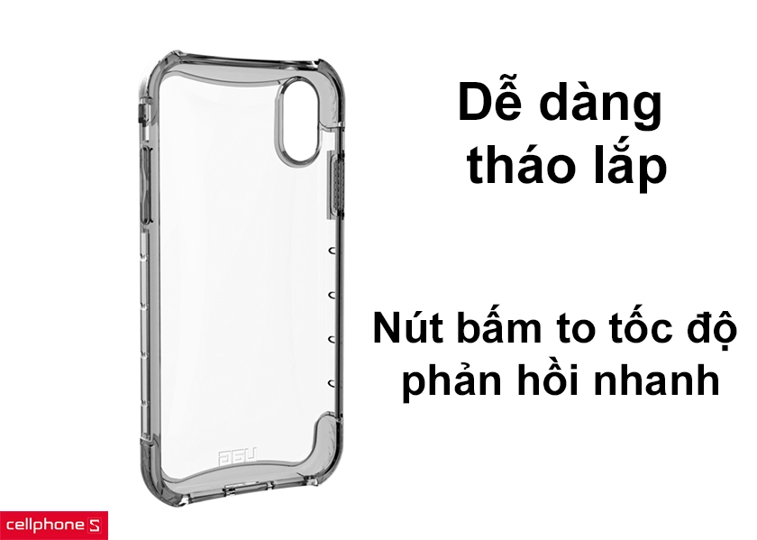 Dễ dàng tháo lắp, nút bấm to tốc độ phản hồi nhanh