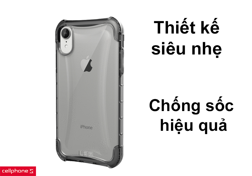 Thiết kế siêu nhẹ và chống sốc hiệu quả bảo vệ iPhone Xr an toàn