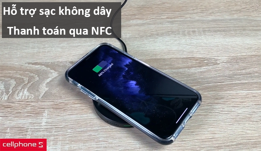 hỗ trợ sạc không dây và thanh toán qua chip NFC