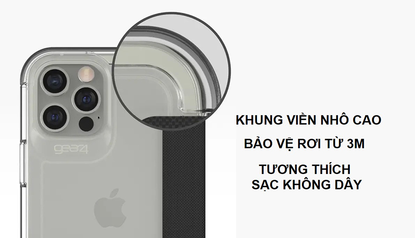 Chất liệu D30 chống va đập ở độ cao 2.5m và tương thích sạc không dây