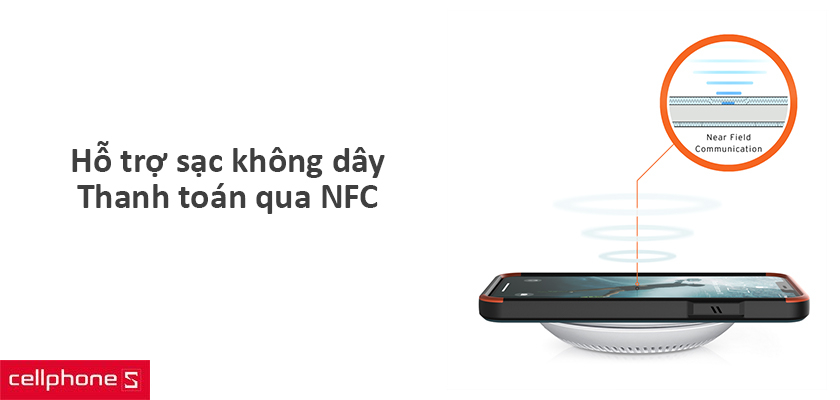 Hỗ trợ tính năng sạc không dây, thanh toán NFC