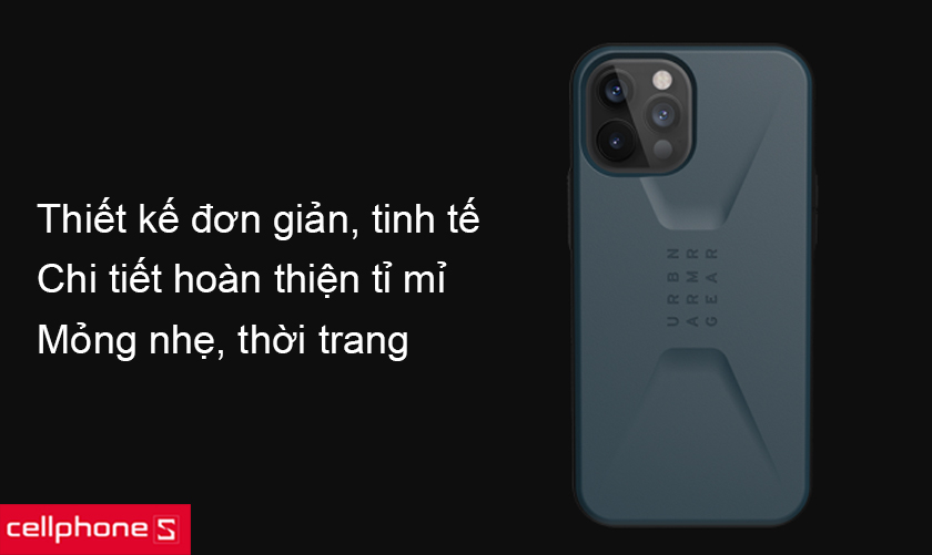 Thiết kế đơn giản, vừa vặn và ôm sát iPhone 12 Pro Max, hoàn thiện tỉ mỉ