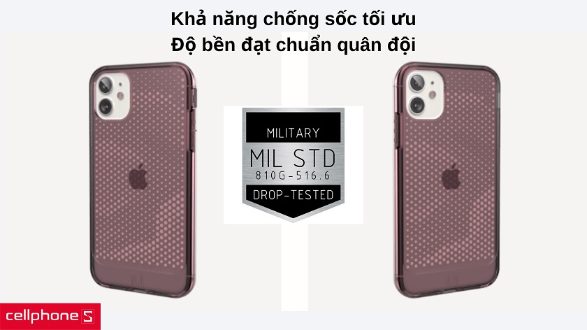 Độ chống sốc tối ưu đạt chuẩn quân đội đảm bảo bền vững