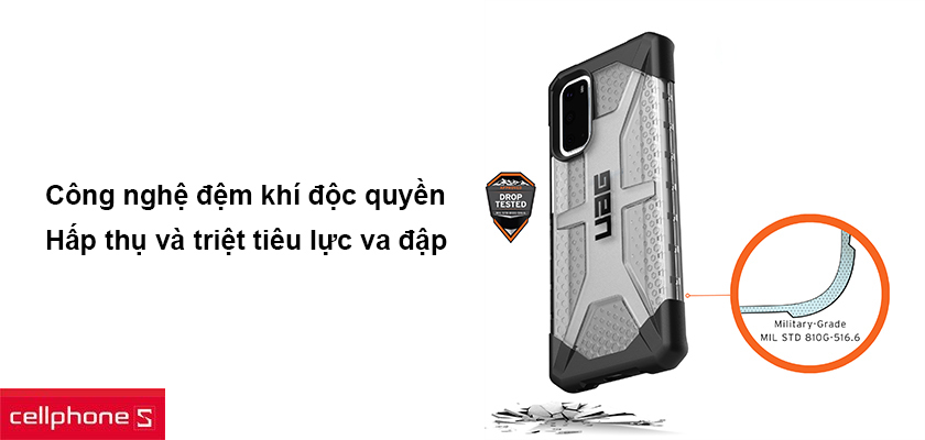 Cấu tạo 4 góc bảo vệ bằng công nghệ đệm khí