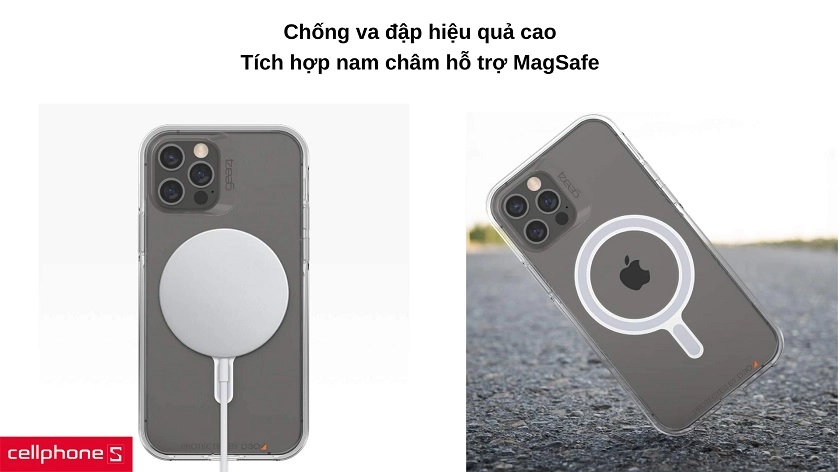 Ốp lưng MagSafe iPhone 13 Pro Max Gear4 D3O Crystal Palace
