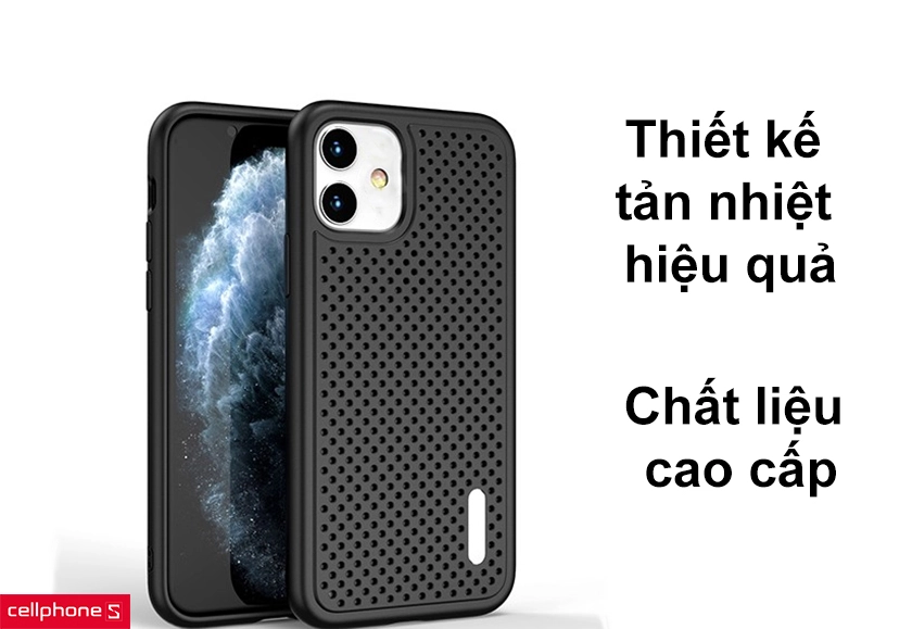 Thiết kế tản nhiệt hiệu quả, chất liệu cao cấp