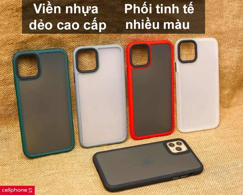 Viền nhựa dẻo cao cấp, phối màu tinh tế