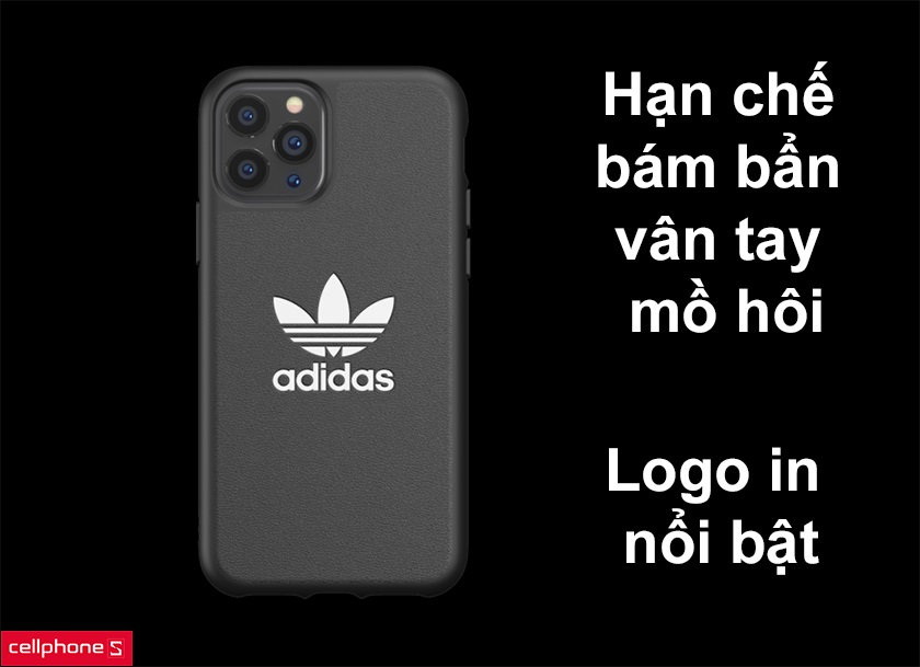 Hạn chế bám bẩn vân tay mồ hôi, logo in nổi bật