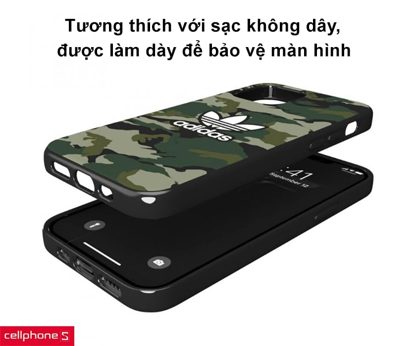 Tương thích với sạc không dây, được làm dày để bảo vệ màn hình