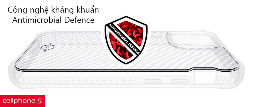 Ốp lưng kháng khuẩn, thiết kế mỏng nhẹ