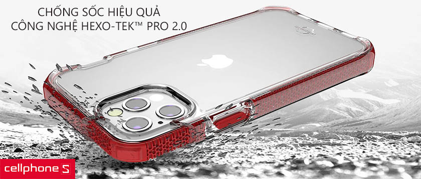 Chống sốc hiệu quả với công nghệ HEXO-TEK™ PRO 2.0