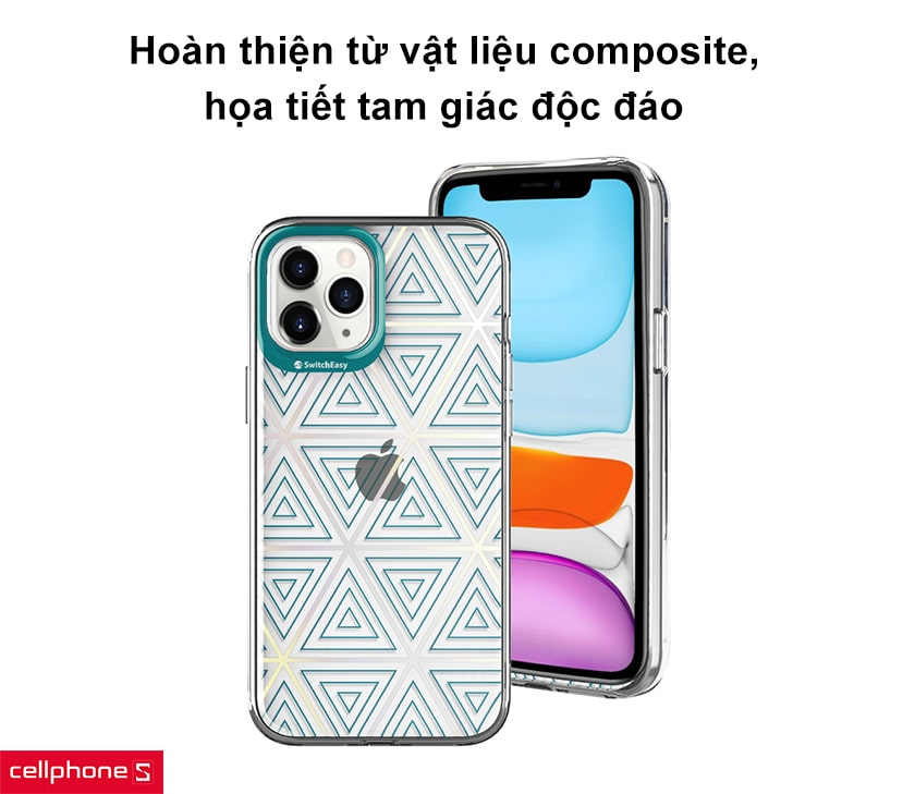 Hoàn thiện từ vật liệu composite, họa tiết tam giác độc đáo