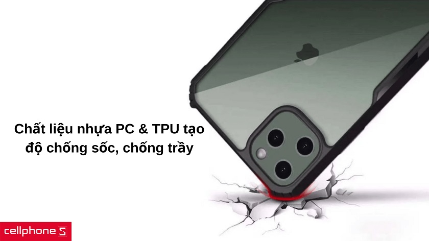 Chế tác từ hợp chất TPU & PC với độ chống sốc bền bỉ