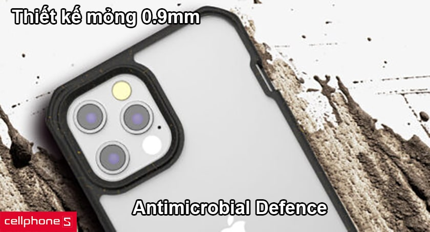 Thiết kế mỏng 0.9mm, công nghệ kháng khuẩn Antimicrobial Defence